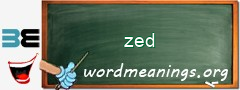 WordMeaning blackboard for zed